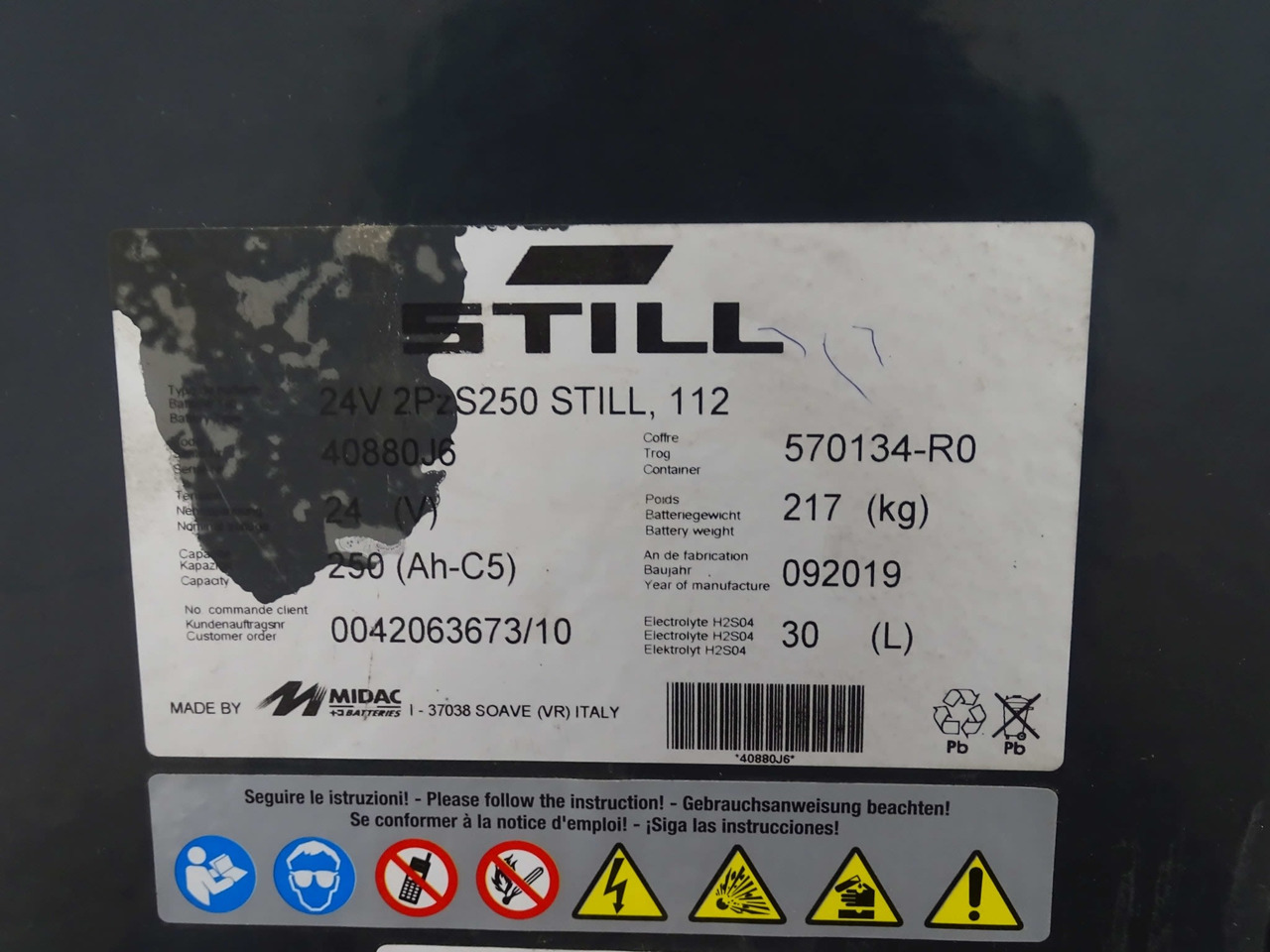 Battery Package - 2 Pcs. - Accumulateur pour Matériel de manutention: photos 2 Battery Package - 2 Pcs. - Accumulateur pour Matériel de manutention: photos 2