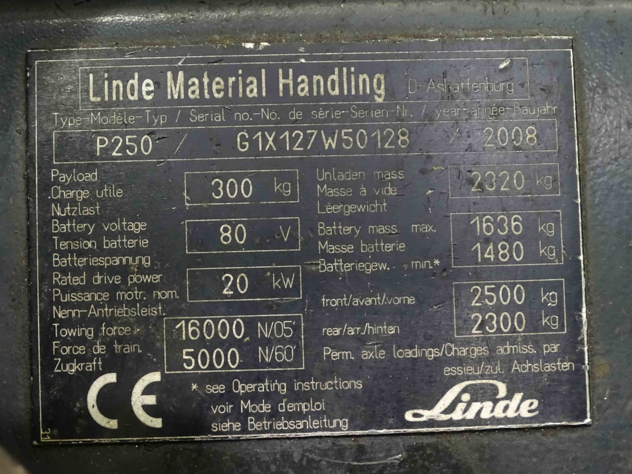 Linde P250 - Chariot tracteur: photos 2 Linde P250 - Chariot tracteur: photos 2