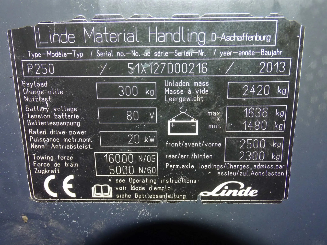 Linde P250 - Chariot tracteur: photos 5 Linde P250 - Chariot tracteur: photos 5