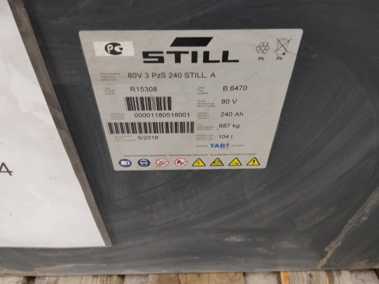 TAB Battery 80V 240Ah - Accumulateur pour Matériel de manutention: photos 2 TAB Battery 80V 240Ah - Accumulateur pour Matériel de manutention: photos 2
