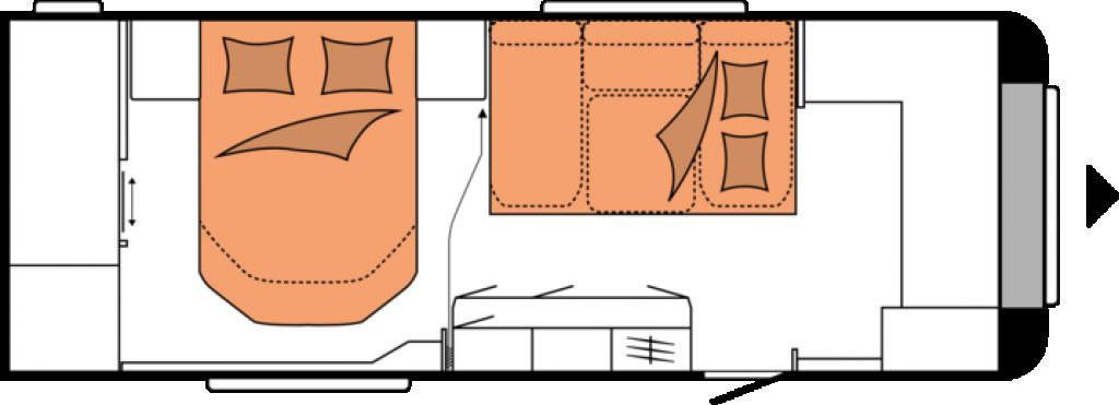 Hobby Maxia 660 WQM Klima Markise 2200kg - Caravane: photos 3 Hobby Maxia 660 WQM Klima Markise 2200kg - Caravane: photos 3