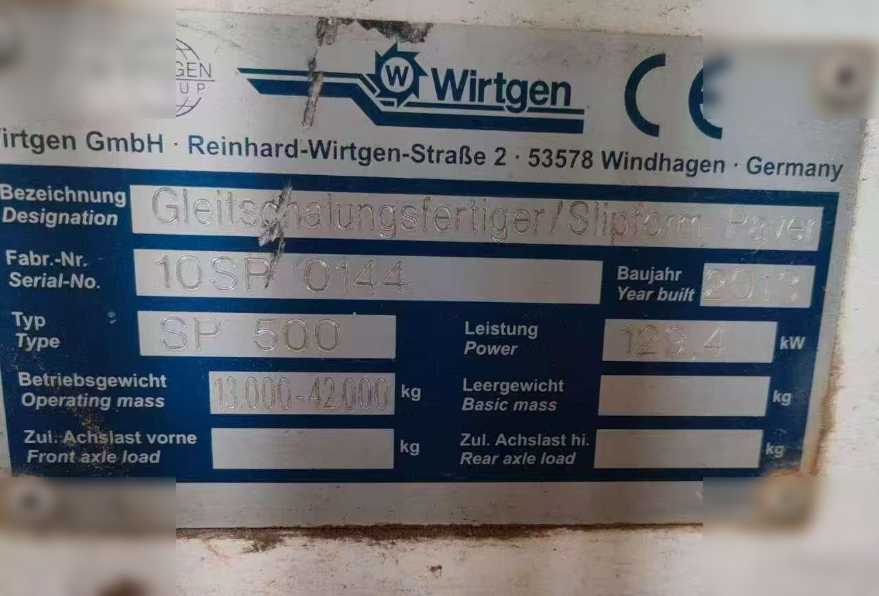 2013 WIRTGEN SP500 - Matériel de béton: photos 2 2013 WIRTGEN SP500 - Matériel de béton: photos 2