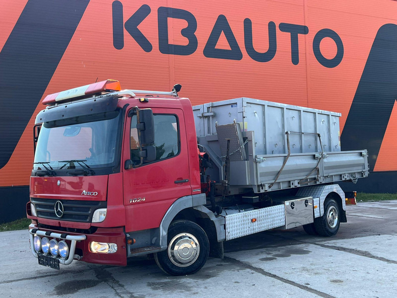 Mercedes-Benz Atego 1024 4x2 PK4100 + WINCH / HOOK LIFT L=3900 mm - Camion ampliroll, Camion grue: photos 2 Mercedes-Benz Atego 1024 4x2 PK4100 + WINCH / HOOK LIFT L=3900 mm - Camion ampliroll, Camion grue: photos 2