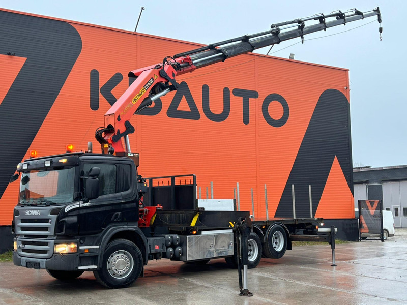 Scania P 380 6x2 PK 44002 + WINCH / PLATFORM L=6090 mm - Camion plateau, Camion grue: photos 1 Scania P 380 6x2 PK 44002 + WINCH / PLATFORM L=6090 mm - Camion plateau, Camion grue: photos 1