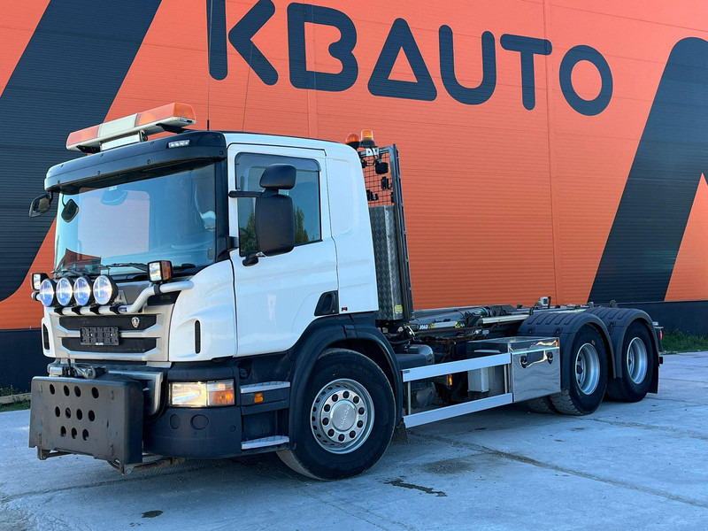 Scania P 400 6x2 JOAB L 20 ton / L=5200 mm / SNOW PLOW EQUIPMENT - Camion ampliroll: photos 1 Scania P 400 6x2 JOAB L 20 ton / L=5200 mm / SNOW PLOW EQUIPMENT - Camion ampliroll: photos 1