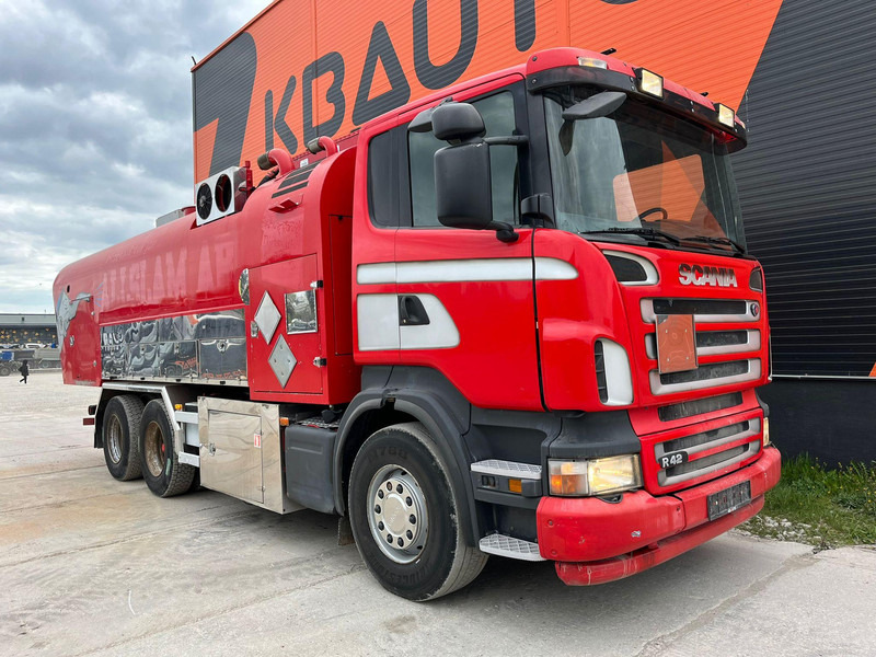 Scania R 420 6x2 ADR / STAINLESS STEEL TANK 9500 l / FULL STEEL SUSPENSION - Camion citerne: photos 4 Scania R 420 6x2 ADR / STAINLESS STEEL TANK 9500 l / FULL STEEL SUSPENSION - Camion citerne: photos 4