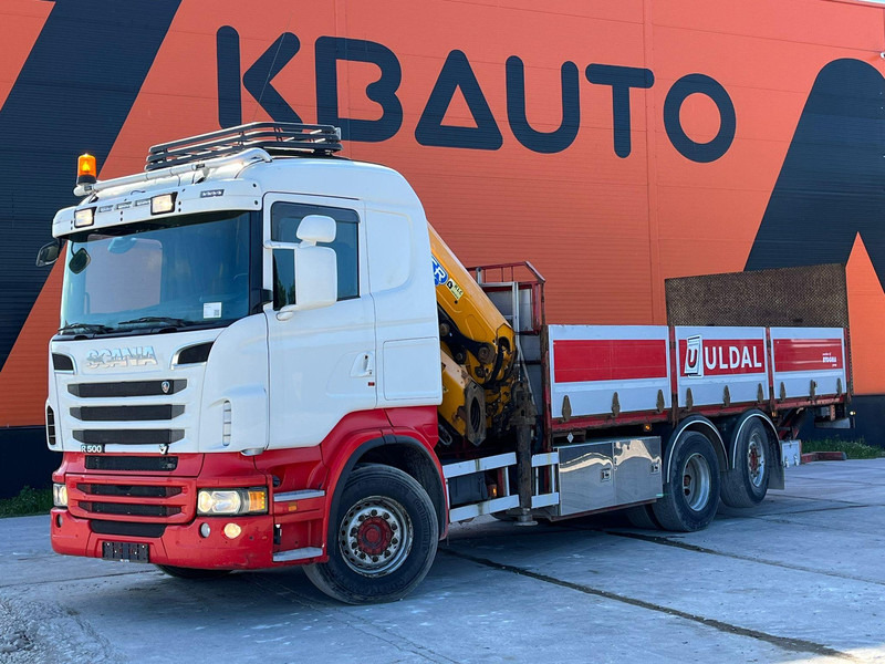 Scania R 500 6x2*4 EFFER 255/6S / PLATFORM L=6620 mm - Camion plateau, Camion grue: photos 2 Scania R 500 6x2*4 EFFER 255/6S / PLATFORM L=6620 mm - Camion plateau, Camion grue: photos 2
