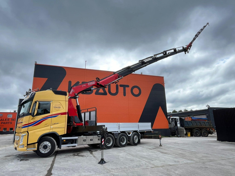 Camion plateau, Camion grue Volvo FH 540 8x4*4 FASSI F710RA2.26 + JIB / PLATFORM L=6314 mm: photos 6