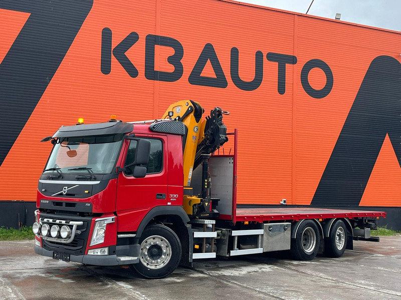 Volvo FM 330 6x2*4 EFFER 215/4S / PLATFORM L=6529 mm - Camion plateau, Camion grue: photos 2 Volvo FM 330 6x2*4 EFFER 215/4S / PLATFORM L=6529 mm - Camion plateau, Camion grue: photos 2
