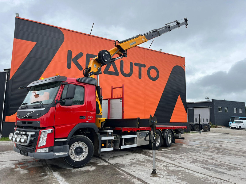 Volvo FM 330 6x2*4 EFFER 215/4S / PLATFORM L=6529 mm - Camion plateau, Camion grue: photos 1 Volvo FM 330 6x2*4 EFFER 215/4S / PLATFORM L=6529 mm - Camion plateau, Camion grue: photos 1