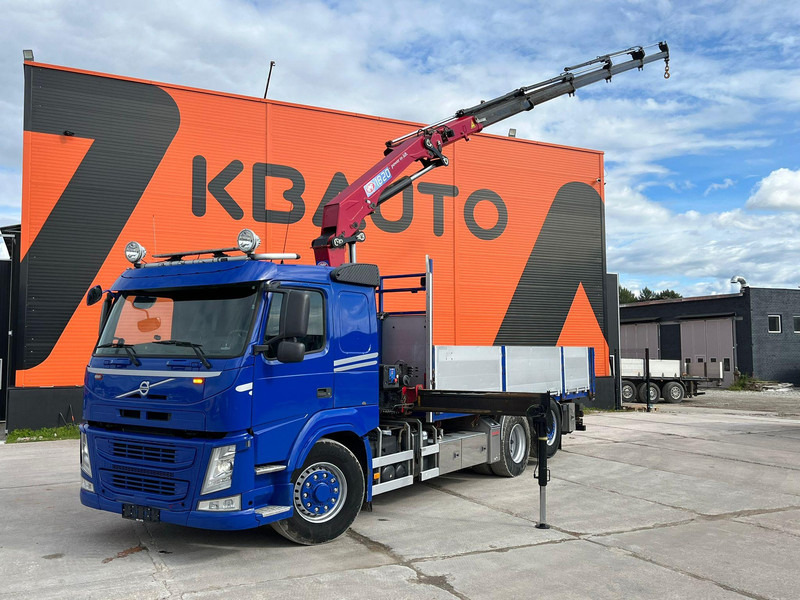 Volvo FM 450 6x4*4 HYDRODRIVE HMF 1820-K5 / 1267 PTO HOURS / PLATFORM L=6240-7240 mm EXTENDABLE - Camion plateau, Camion grue: photos 1 Volvo FM 450 6x4*4 HYDRODRIVE HMF 1820-K5 / 1267 PTO HOURS / PLATFORM L=6240-7240 mm EXTENDABLE - Camion plateau, Camion grue: photos 1