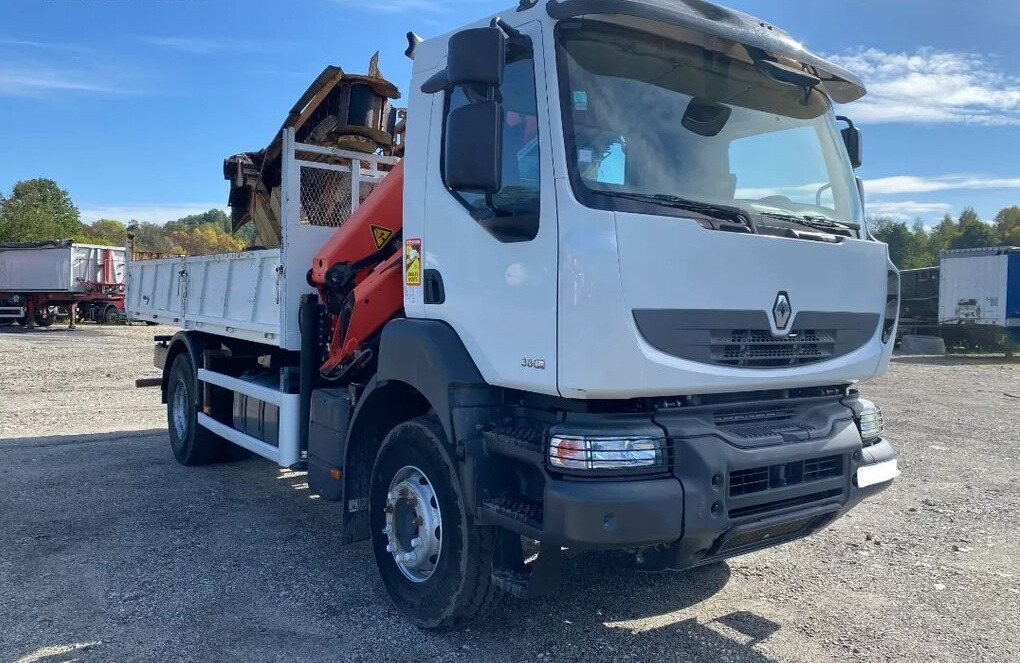 Renault KERAX 380 /Dźwig HDS Palfinger PK13001-K / / Retarder / Manual - Camion benne: photos 3 Renault KERAX 380 /Dźwig HDS Palfinger PK13001-K / / Retarder / Manual - Camion benne: photos 3