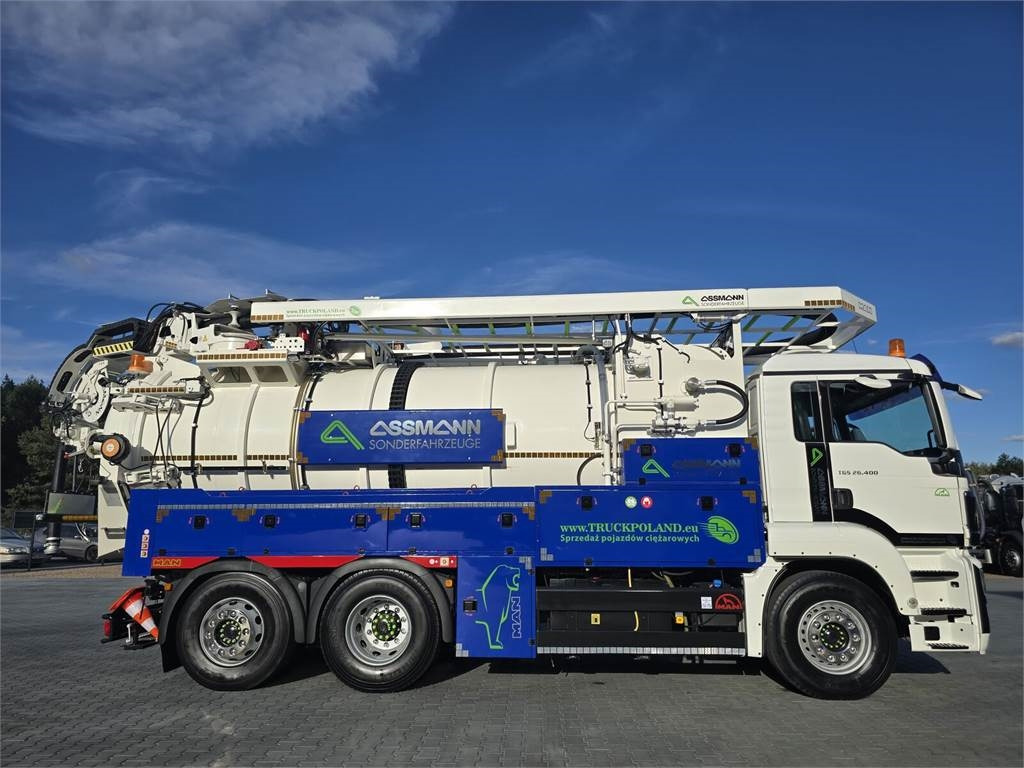 Camion hydrocureur MAN ASSMANN ADR KOMBI FOR CLEANING CANALS WUKO: photos 7