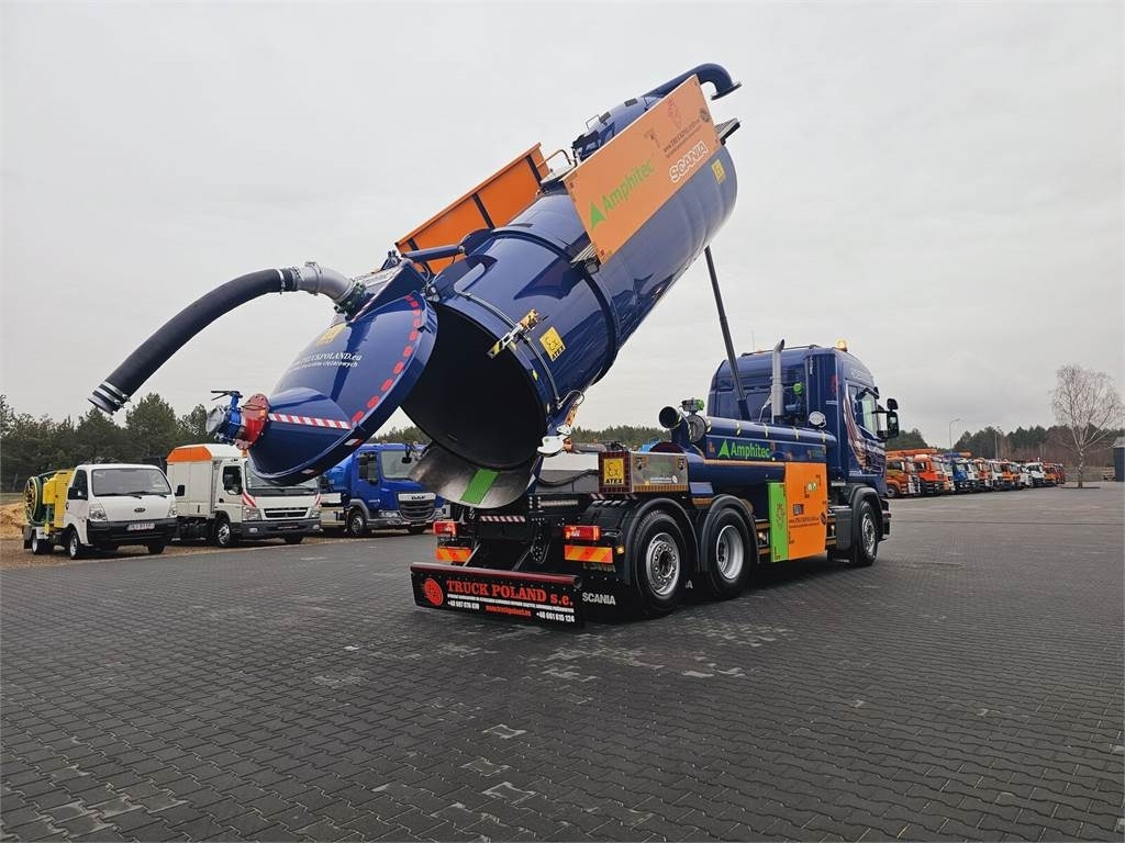 Scania Amphitec VORTEX ATEX EURO 6 vacuum suction loader - Camion hydrocureur: photos 1 Scania Amphitec VORTEX ATEX EURO 6 vacuum suction loader - Camion hydrocureur: photos 1