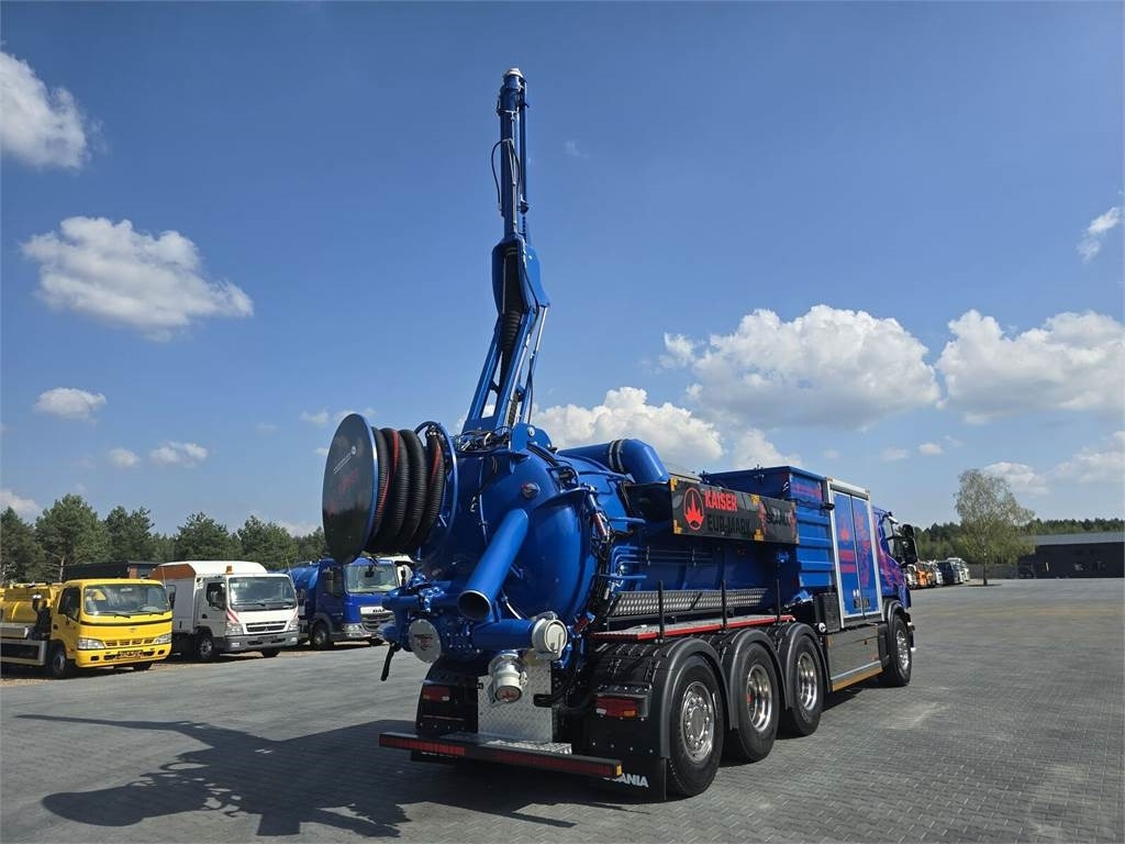 Camion hydrocureur Scania KAISER EUR-MARK PL 8 Vacuum suction-blowing loader: photos 27