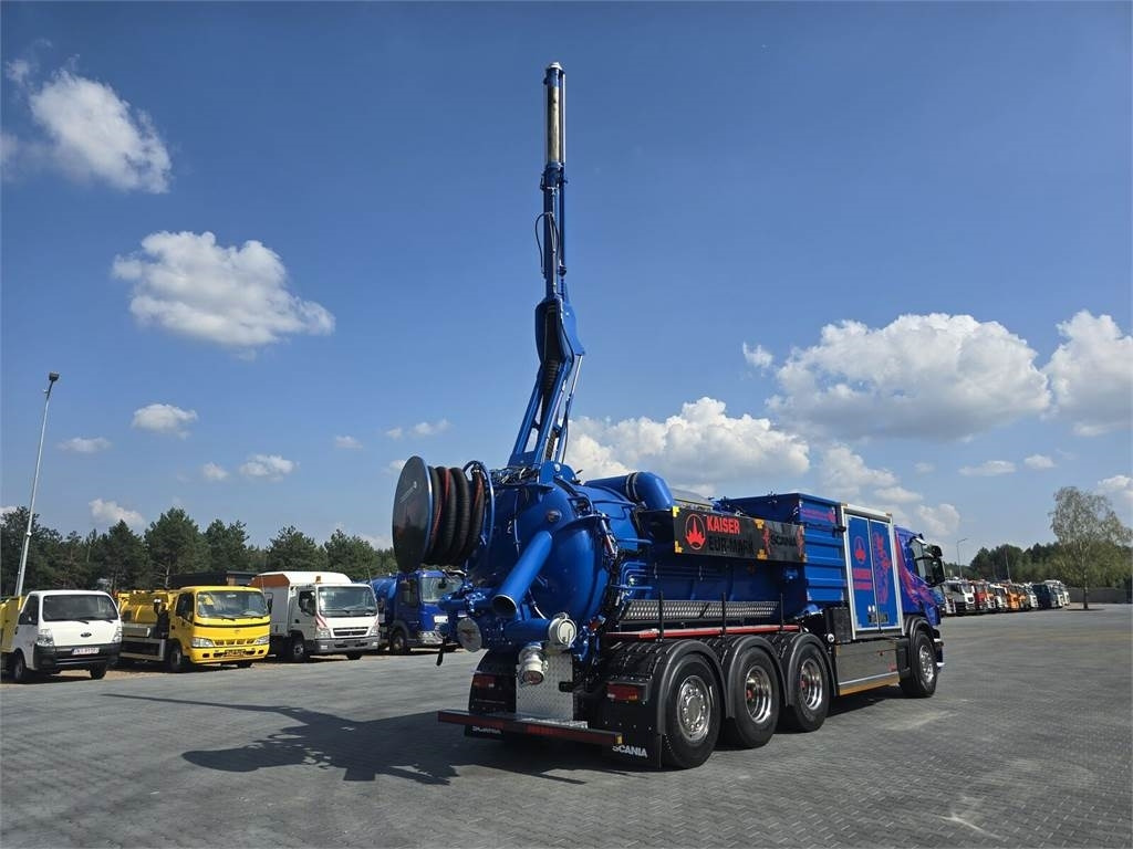Camion hydrocureur Scania KAISER EUR-MARK PL 8 Vacuum suction-blowing loader: photos 29