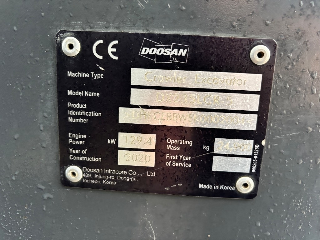 Pelle sur chenille Doosan DX 235 LCR-5 - DX 235 - DX 225: photos 23 Pelle sur chenille Doosan DX 235 LCR-5 - DX 235 - DX 225: photos 23