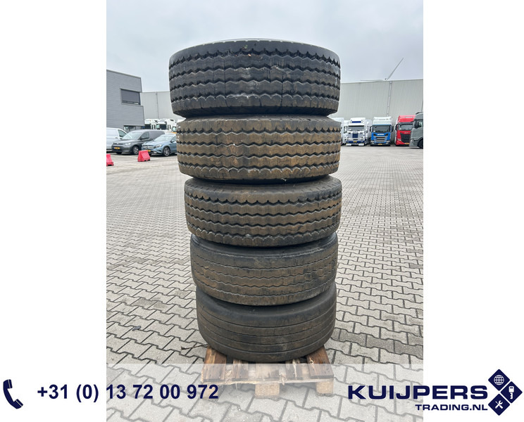 Trailer Band + Velg 385 / 65 / R22.5 / Diverse merken + Velg 10 gats / Banden 10 - Pneu: photos 1 Trailer Band + Velg 385 / 65 / R22.5 / Diverse merken + Velg 10 gats / Banden 10 - Pneu: photos 1