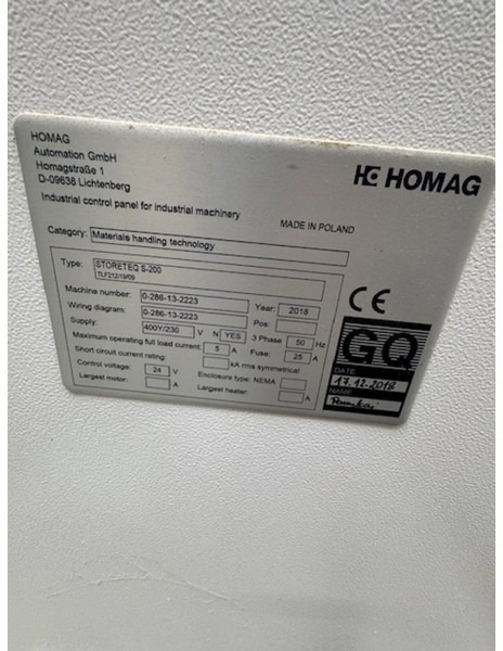 Homag Storeteq O-200 - Machine à bois: photos 4 Homag Storeteq O-200 - Machine à bois: photos 4