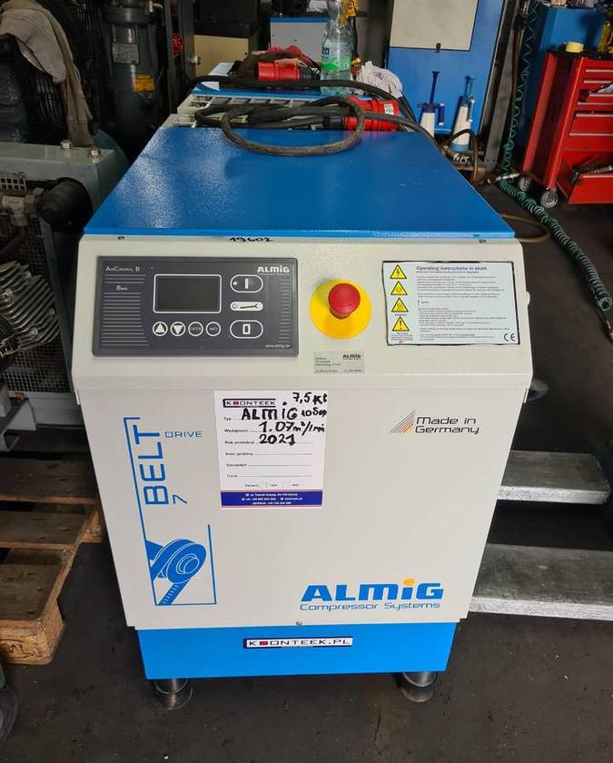 Kompresor śrubowy Almig Belt 7, 7,5 kw. 2021r - Compresseur d'air: photos 2 Kompresor śrubowy Almig Belt 7, 7,5 kw. 2021r - Compresseur d'air: photos 2