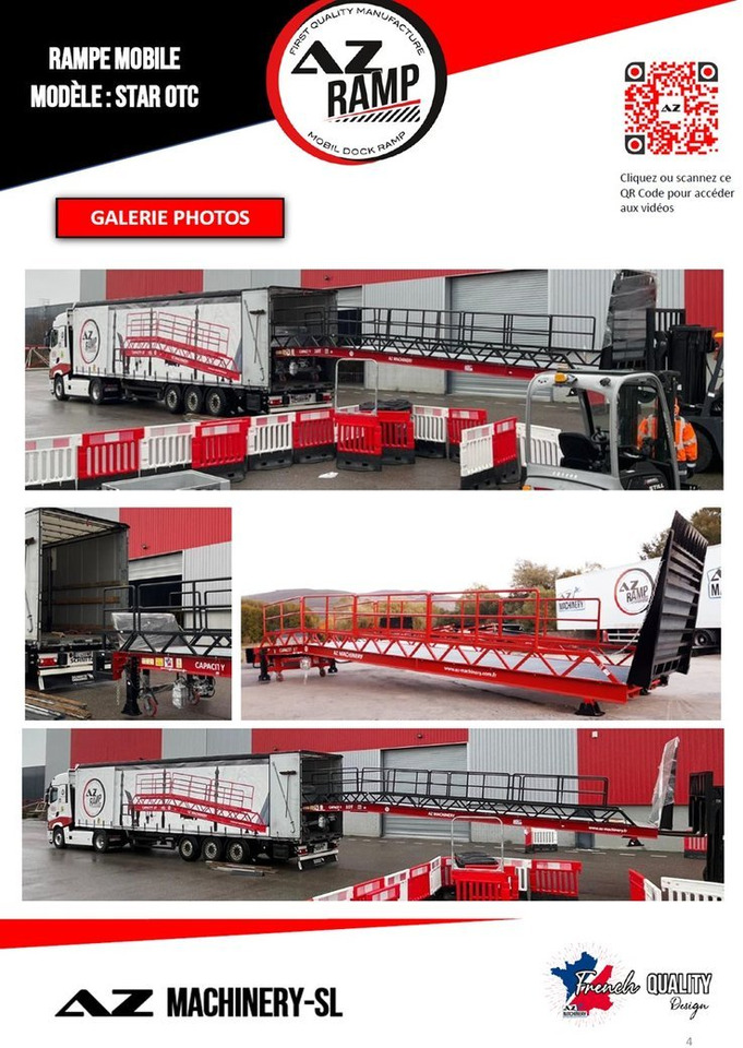 Loading Ramp with with hydraulic folding bridge - AZ RAMP - STAR-OTC- 8T. 8 ton capacity - Rampe de chargement: photos 5 Loading Ramp with with hydraulic folding bridge - AZ RAMP - STAR-OTC- 8T. 8 ton capacity - Rampe de chargement: photos 5