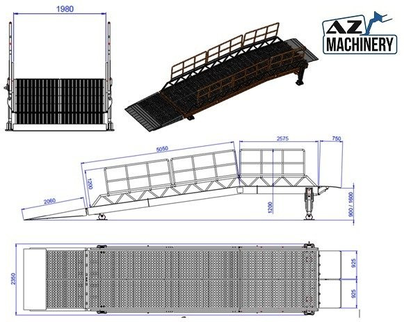 Rampe de chargement neuf Loading Ramp with with hydraulic tilting bridge -  AZ RAMP - STAR-RL- 15T. 15 ton capacity: photos 15
