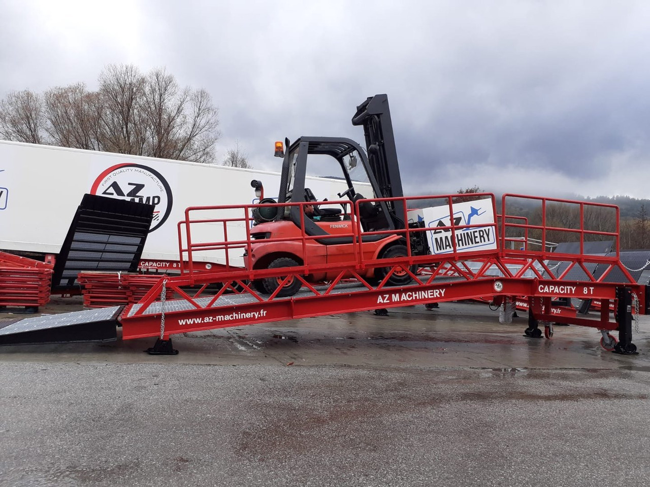 Rampe de chargement neuf Loading Ramp with with hydraulic tilting bridge -  AZ RAMP - STAR-RL- 15T. 15 ton capacity: photos 12