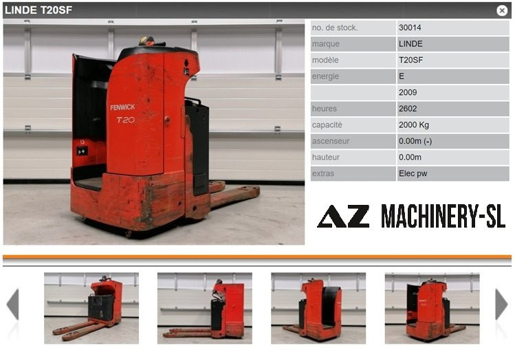 Used Electric Pallet Truck-Fenwick-T20SF - Transpalette: photos 1 Used Electric Pallet Truck-Fenwick-T20SF - Transpalette: photos 1