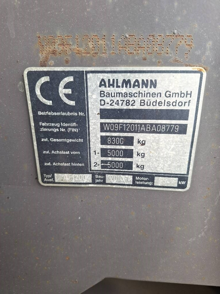Chargeuse sur pneus Ahlmann AF 1200: photos 25 Chargeuse sur pneus Ahlmann AF 1200: photos 25