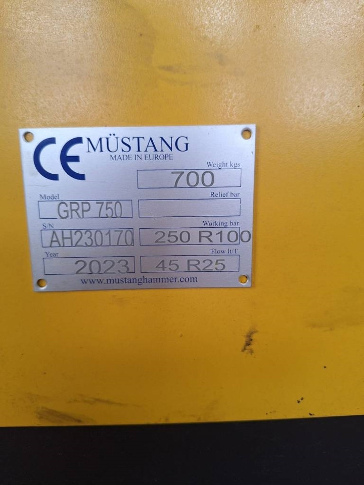 Grappin pour Engins de chantier Mustang GRP 750 Muuttoale!: photos 16