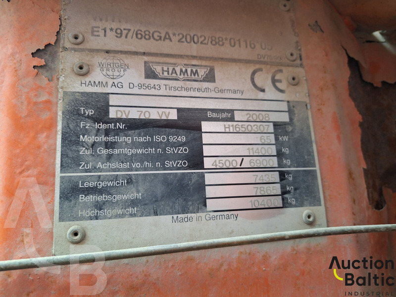 Compacteur Hamm DV 70 VV: photos 15