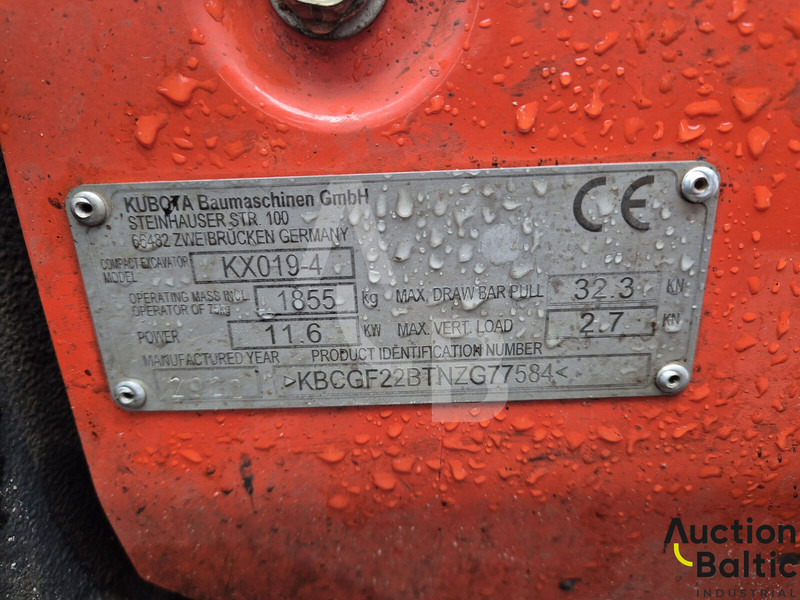 Mini pelle Kubota KX 019-4: photos 19