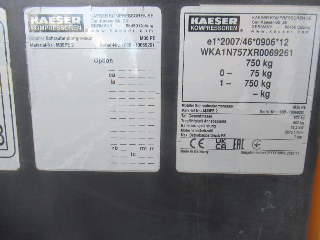 Kaeser M30 PE-2 - Compresseur d'air: photos 5 Kaeser M30 PE-2 - Compresseur d'air: photos 5