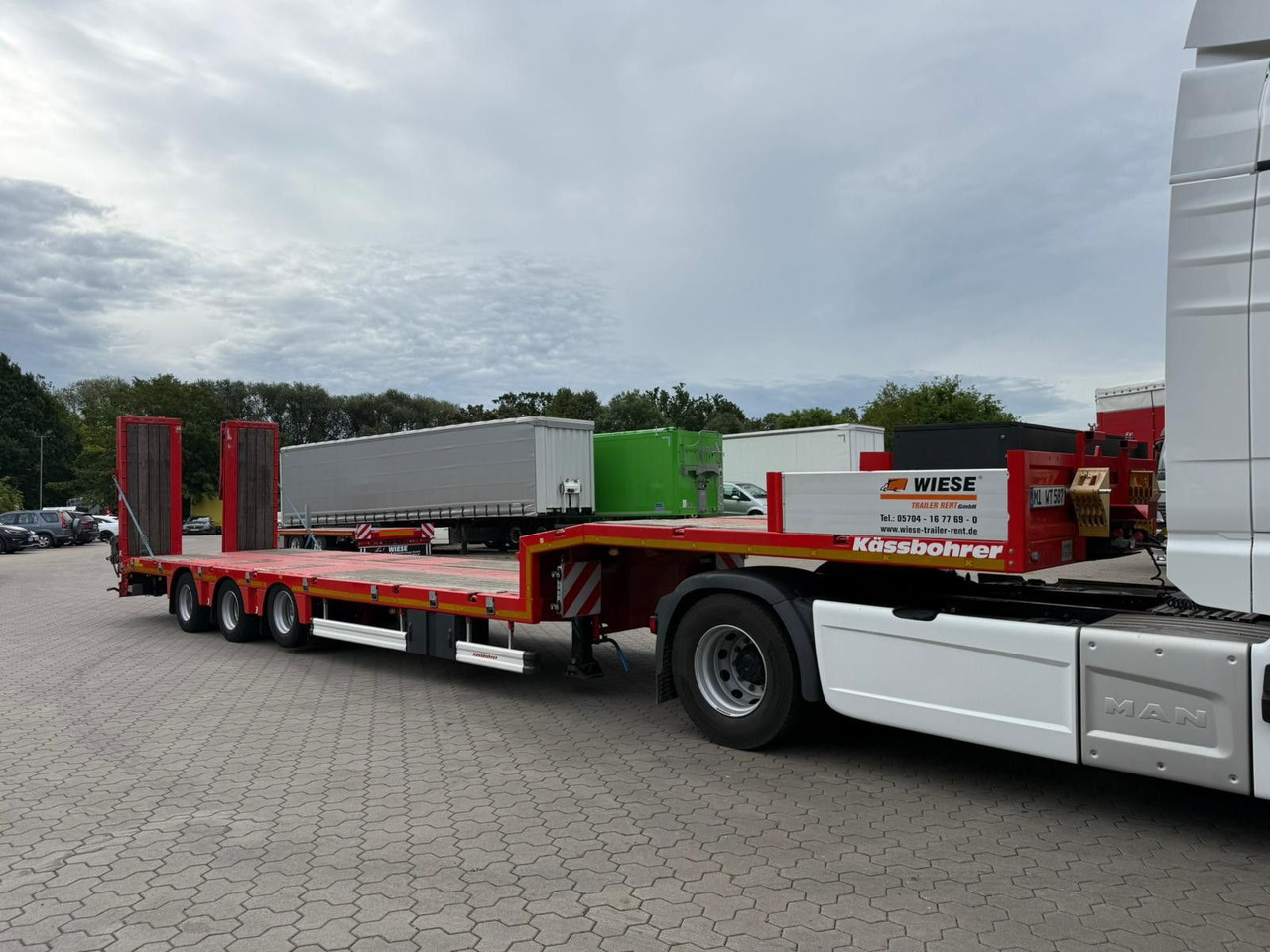 Kässbohrer K.SLS ECO Tieflader mit hydraulischen Rampen - Semi-remorque surbaissé: photos 3 Kässbohrer K.SLS ECO Tieflader mit hydraulischen Rampen - Semi-remorque surbaissé: photos 3