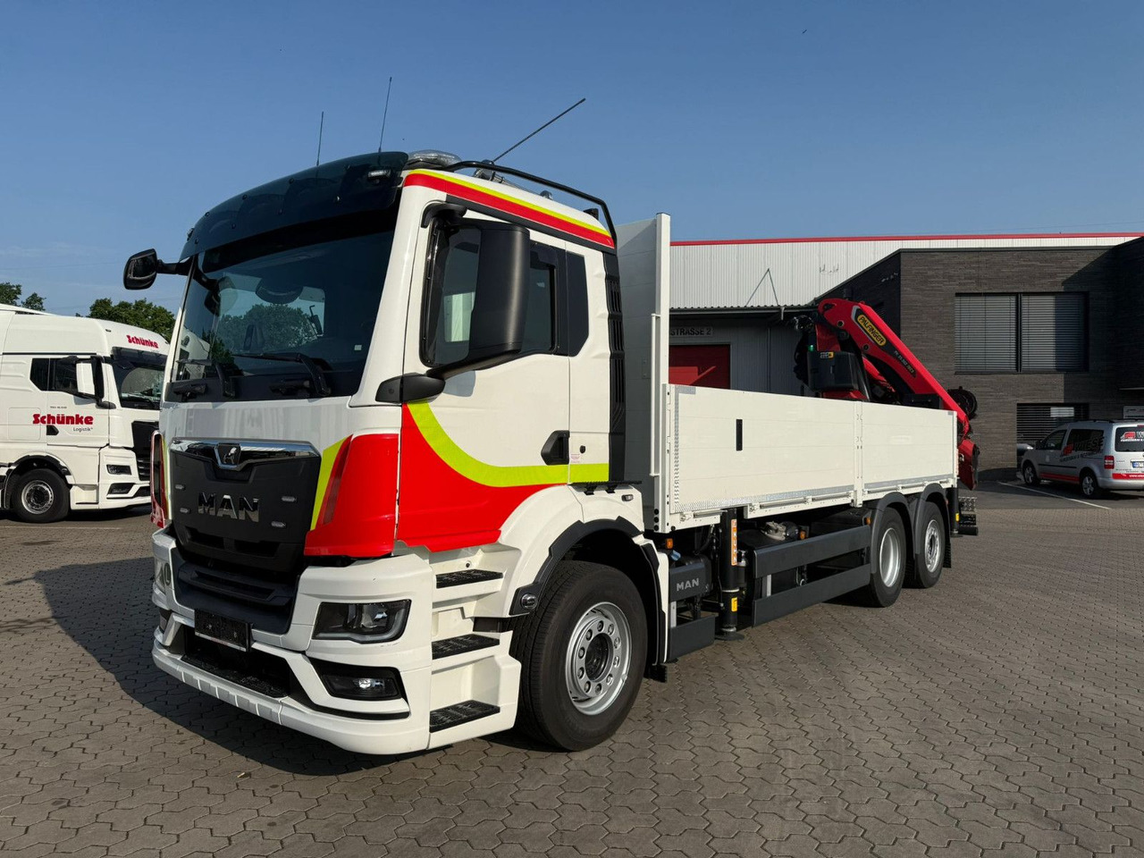 MAN TGS 26.430 Kran Palfinger PK 35.502 H, 5600 km - Camion plateau, Camion grue: photos 2 MAN TGS 26.430 Kran Palfinger PK 35.502 H, 5600 km - Camion plateau, Camion grue: photos 2