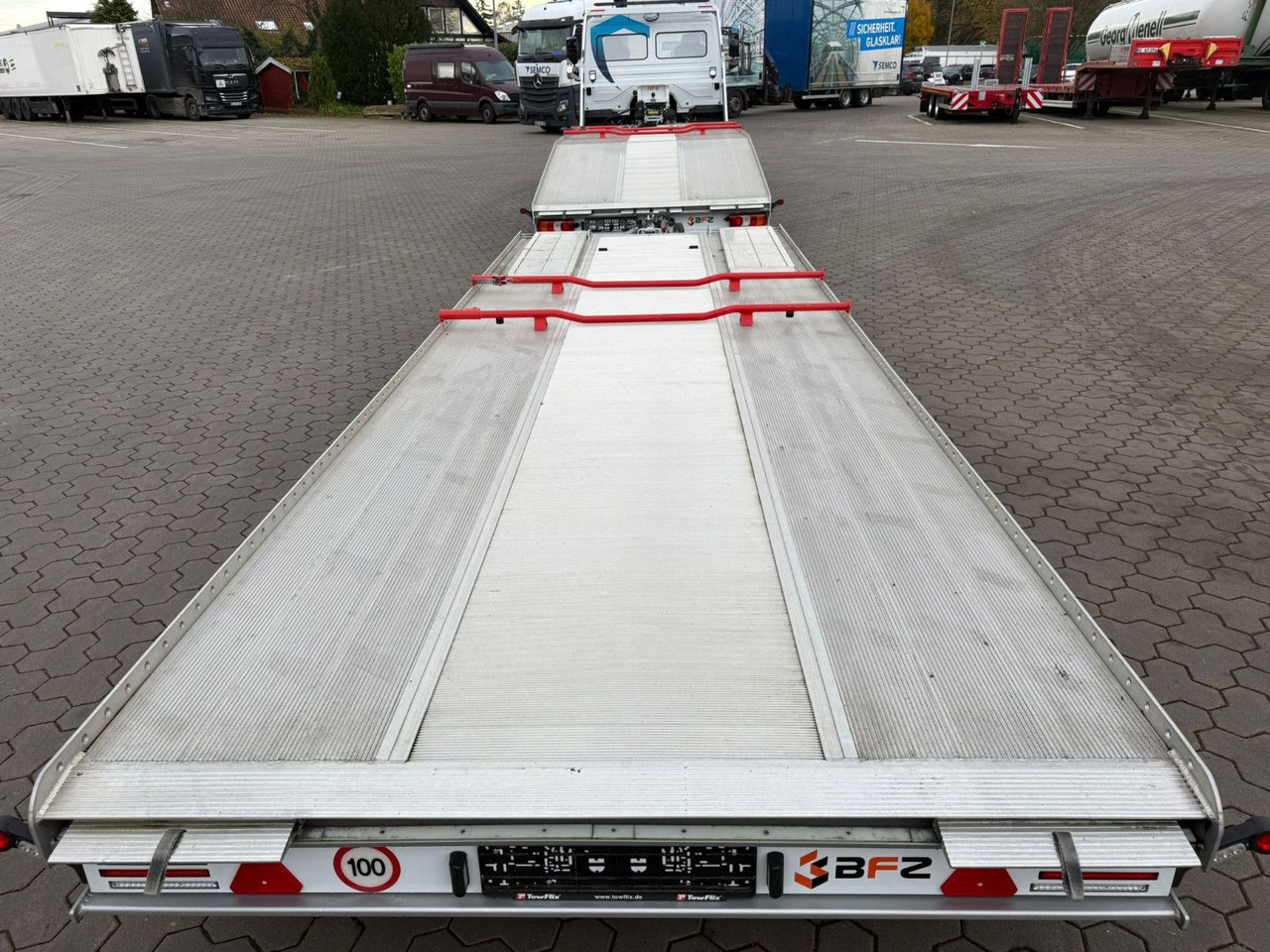 Camion porte-voitures Mercedes-Benz Atego 918L Autotransporter mit BFZ Anhänger: photos 14