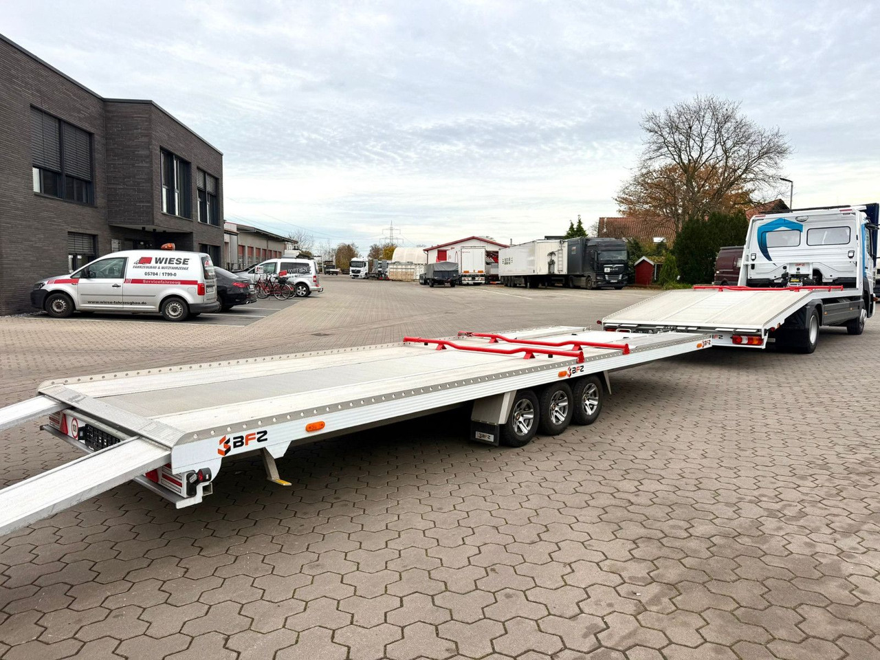 Camion porte-voitures Mercedes-Benz Atego 918L Autotransporter mit BFZ Anhänger: photos 12