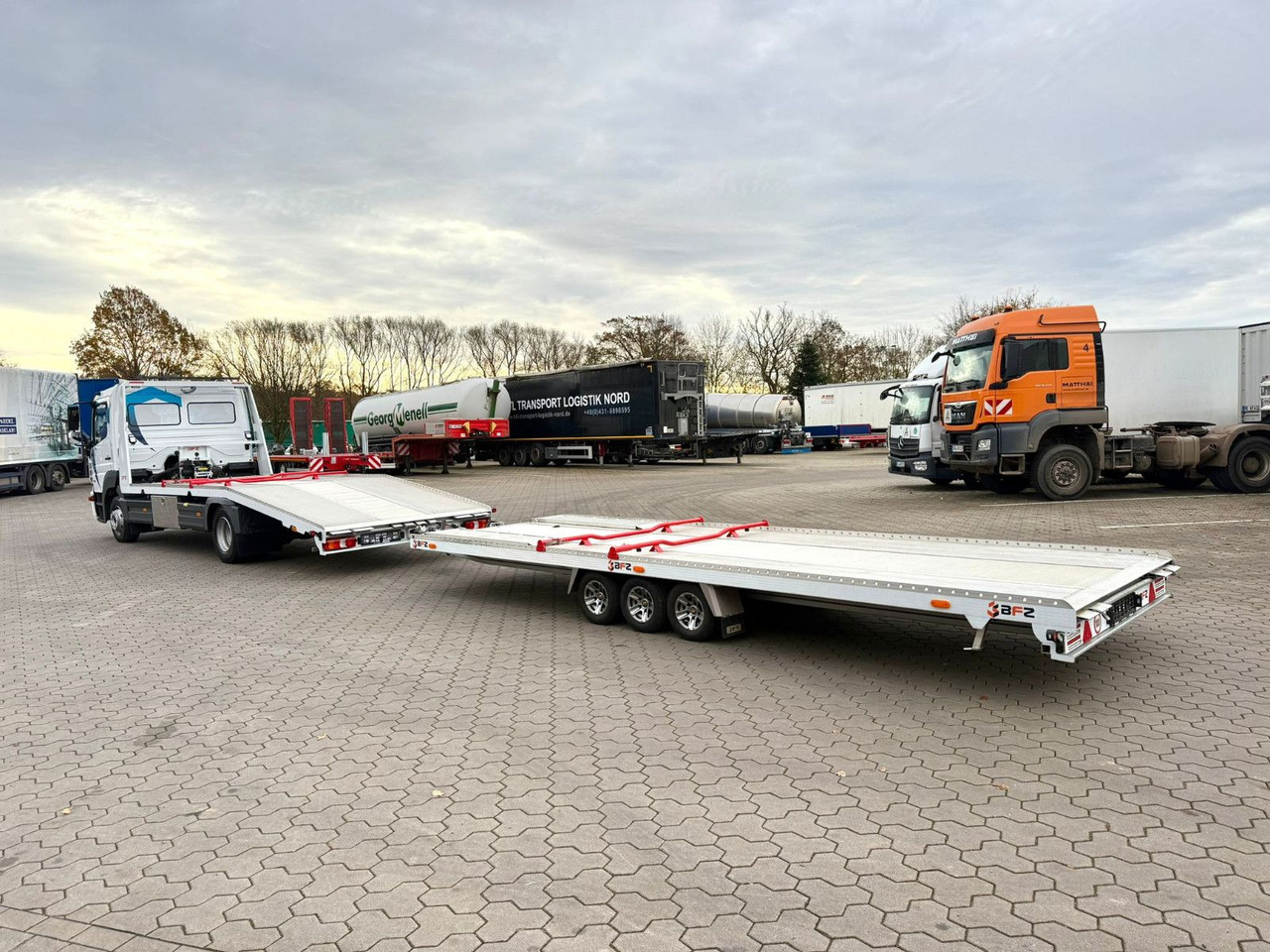 Camion porte-voitures Mercedes-Benz Atego 918L Autotransporter mit BFZ Anhänger: photos 6