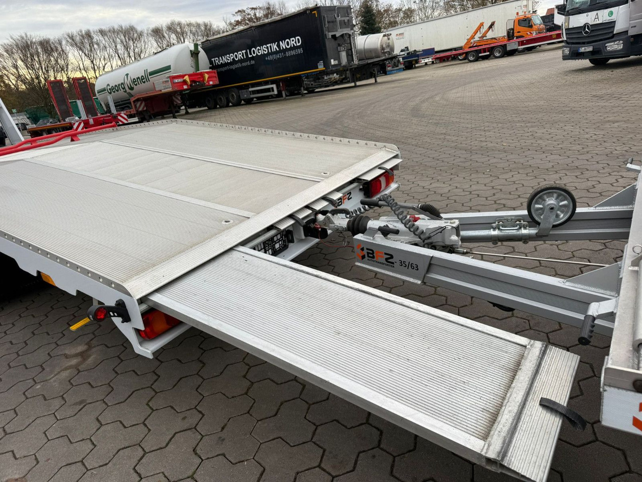 Camion porte-voitures Mercedes-Benz Atego 918L Autotransporter mit BFZ Anhänger: photos 17