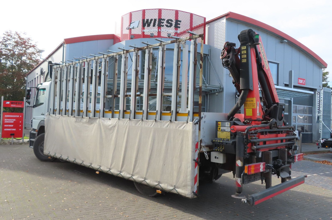 Mercedes-Benz Axor 1833 L - Glastransporter Kran Palfinger - Camion plateau, Camion grue: photos 3 Mercedes-Benz Axor 1833 L - Glastransporter Kran Palfinger - Camion plateau, Camion grue: photos 3