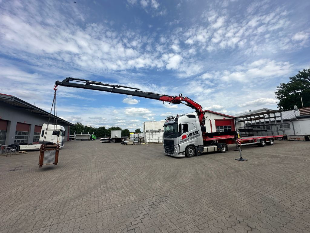 Wiese Stufensattel Tieflader mit Kran Fassi F545 Wiese Stufensattel Tieflader mit Kran Fassi F545 - Semi-remorque plateau: photos 3 Wiese Stufensattel Tieflader mit Kran Fassi F545 Wiese Stufensattel Tieflader mit Kran Fassi F545 - Semi-remorque plateau: photos 3