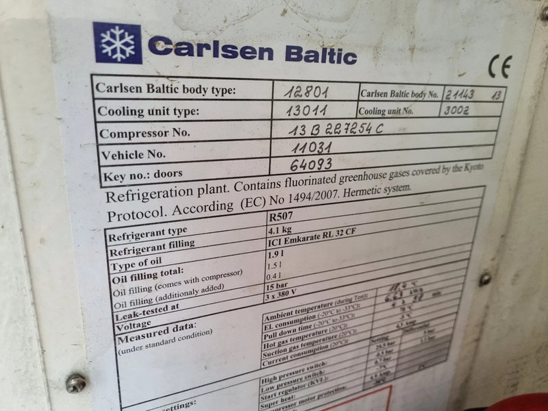 Utilitaire frigorifique Mercedes-Benz Sprinter 313 CDI/ Eis/ Ice/-40/ 5+5 Turen/ Carlsen Baltic Euro 5: photos 16 Utilitaire frigorifique Mercedes-Benz Sprinter 313 CDI/ Eis/ Ice/-40/ 5+5 Turen/ Carlsen Baltic Euro 5: photos 16