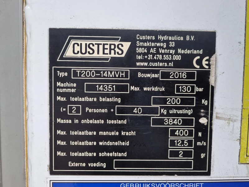 Véhicule utilitaire Mercedes-Benz Sprinter 516 CDI 14 M Custers Hoogwerker Hubarbeitsbuhne Euro 6: photos 7