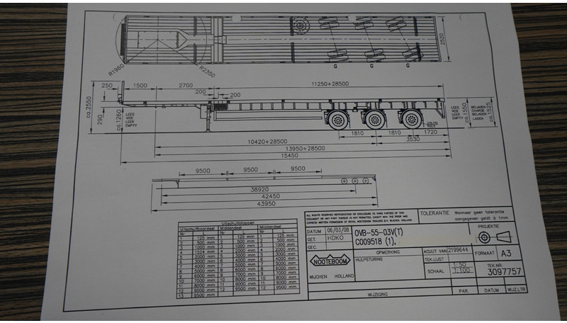 Nooteboom 3 AXLE FLATBED 3X EXTENDABLE TRAILER 43.95mtr TOTAL LENGHT - Semi-remorque plateau: photos 5 Nooteboom 3 AXLE FLATBED 3X EXTENDABLE TRAILER 43.95mtr TOTAL LENGHT - Semi-remorque plateau: photos 5