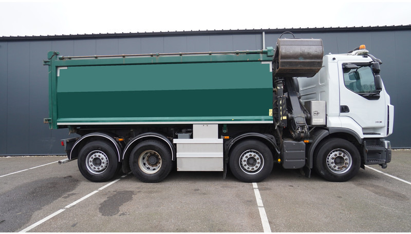 Renault PREMIUM 380 DXI 8X2/6 2 SIDE TIPPER WITH PLFINGER Q 170 Z CRANE.278.200KM - Camion grue: photos 5 Renault PREMIUM 380 DXI 8X2/6 2 SIDE TIPPER WITH PLFINGER Q 170 Z CRANE.278.200KM - Camion grue: photos 5