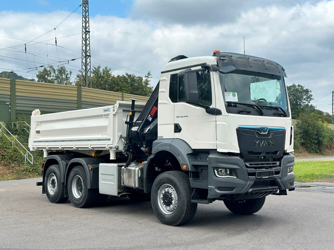 Camion benne, Camion grue MAN TGS 28.440 6x4-4/3-Seiten- Kipper / Hiab 138-3: photos 8