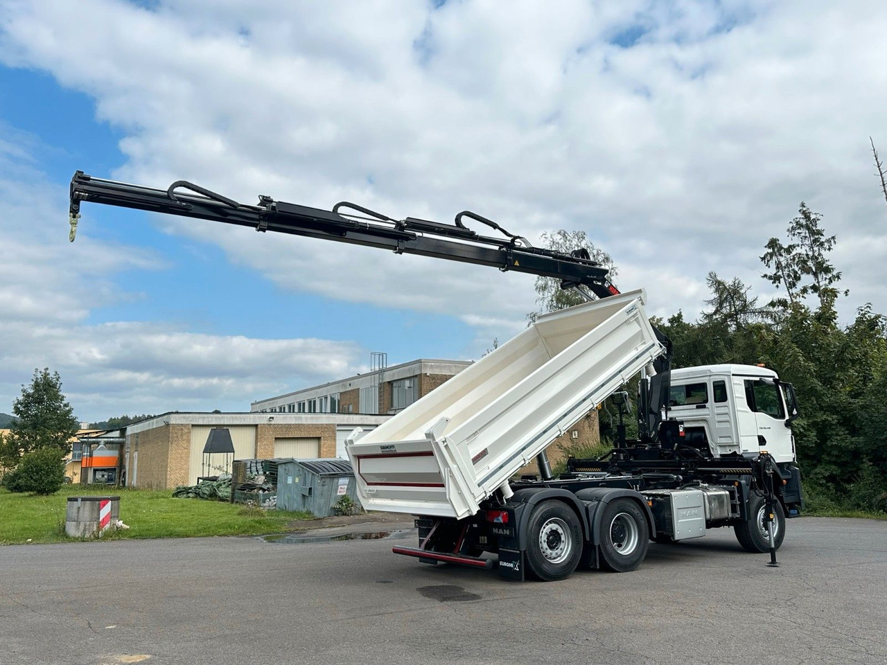 Camion benne, Camion grue MAN TGS 28.440 6x4-4/3-Seiten- Kipper / Hiab 138-3: photos 12