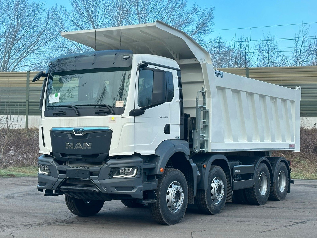 MAN TGS 41.400 8x4 / EUROMIX MTP 23m³/ Eckige Mulde - Camion benne: photos 1 MAN TGS 41.400 8x4 / EUROMIX MTP 23m³/ Eckige Mulde - Camion benne: photos 1