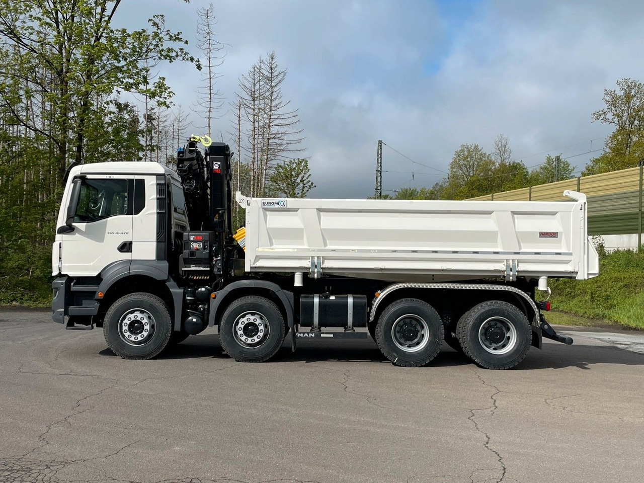 MAN TGS 41.480 8x4/Euro6e Euromix Kipper Hiab 228-6 - Camion benne, Camion grue: photos 4 MAN TGS 41.480 8x4/Euro6e Euromix Kipper Hiab 228-6 - Camion benne, Camion grue: photos 4