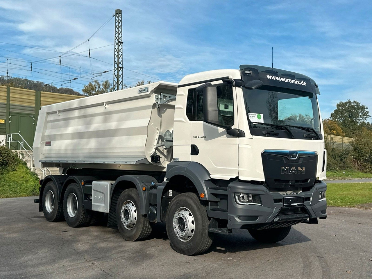Camion benne MAN TGS 41.520 BB 8X4 Euromix Retarder: photos 15